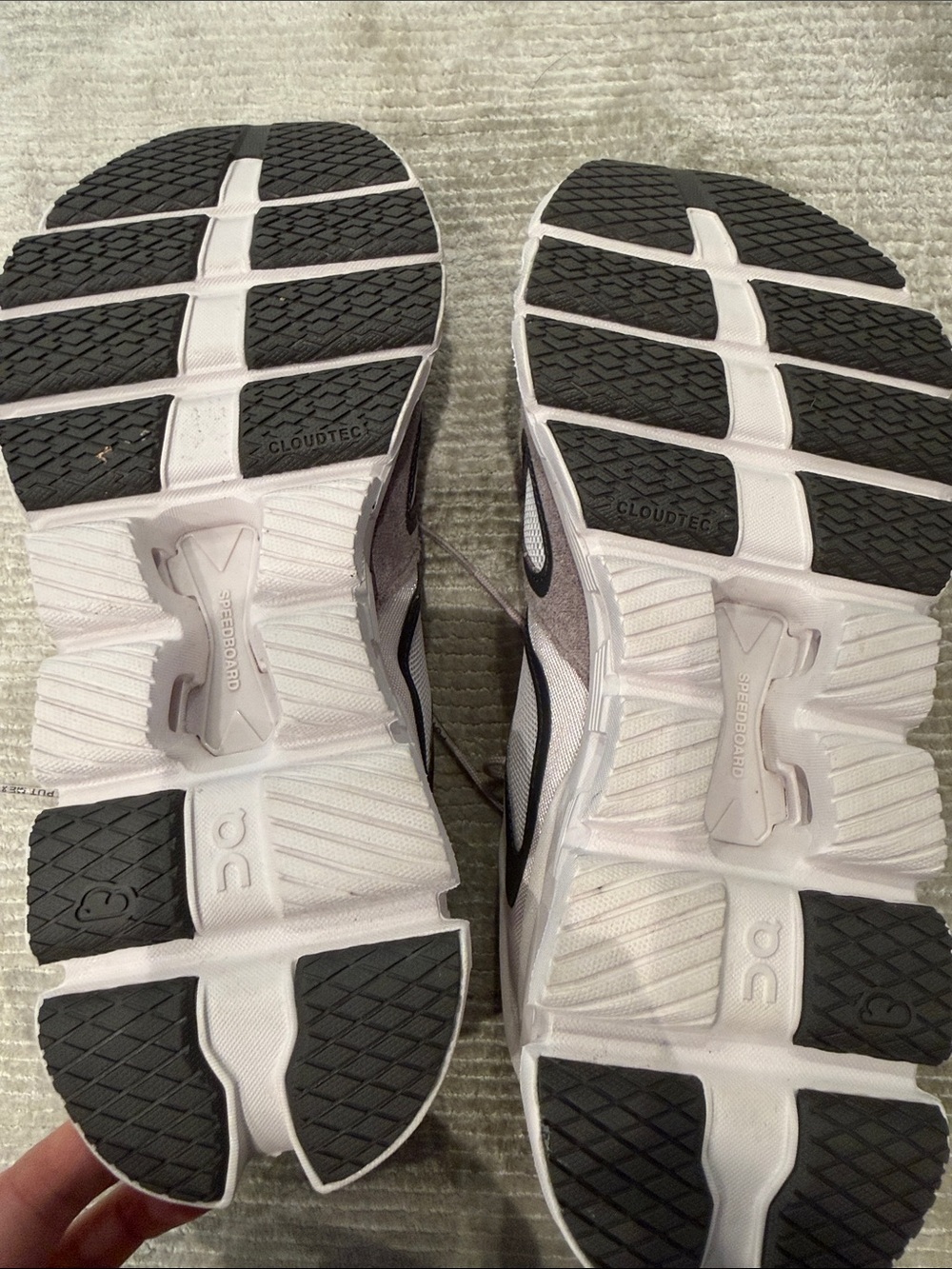 On Running Women’s Red and Gray Athletic Sneakers - Picture 7 of 7